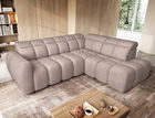 Coltar extensibil dreapta 4 locuri ELTAP, RT-20XIL, Falconn, 258x208x107 cm, lemn/poliester, maro deschis