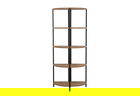 Corp biblioteca, Sapphire, Mona Rafix, 66x155x34 cm, PAL, Pin Atlantic / Negru