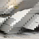 Noptiera, Inarch, Imaj, 40x60x35 cm, PAL, Alb / Negru / Auriu