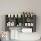Raft de perete, Inarch, Asya, 63.6x35x14.6 cm, PAL, Antracit