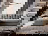 Coltar extensibil reversibil 3 locuri ELTAP, Blenvi, 260x150x82 cm, lemn/poliester, gri