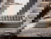 Coltar extensibil reversibil 3 locuri ELTAP, Blenvi, 260x150x82 cm, lemn/poliester, bej