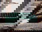 Coltar extensibil reversibil 3 locuri ELTAP, Blenvi, 260x150x82 cm, lemn/poliester, verde inchis
