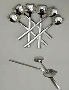 Set lingurite pentru ceai / cafea, Dynasty, 960DYN1943, Inox , 11x2.5 cm, 6 piese, Argintiu