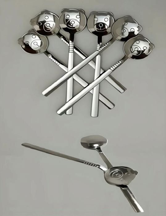 Set lingurite pentru ceai / cafea, Dynasty, 960DYN1943, Inox , 11x2.5 cm, 6 piese, Argintiu