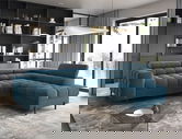 Coltar extensibil dreapta 5 locuri ELTAP, RT-40AMO, Ferucce, 276x200x93 cm, lemn/poliester, albastru