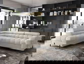 Coltar extensibil stanga 5 locuri ELTAP, LT-18ROY, Ferucce, 276x200x93 cm, lemn/poliester, bej deschis