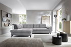 Coltar extensibil stanga 5 locuri ELTAP, LT-04REL, Inferne, 297x210x107 cm, lemn/poliester, gri