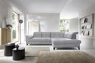 Coltar extensibil dreapta 5 locuri ELTAP, RT-04AU, Inferne, 297x210x107 cm, lemn/poliester, gri deschis