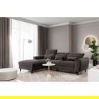 Coltar extensibil stanga 4 locuri ELTAP, Foble, 267x196x100 cm, lemn/poliester, maro inchis