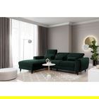 Coltar extensibil stanga 4 locuri ELTAP, Foble, 267x196x100 cm, lemn/poliester, verde inchis