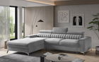 Coltar extensibil stanga 3 locuri ELTAP, LT-03NU, Grayson, 278x205x92 cm, lemn/poliester, gri
