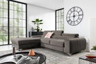 Coltar extensibil stanga 3 locuri ELTAP, LT-04LO, Grayson, 278x205x92 cm, lemn/poliester, gri