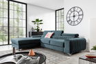 Coltar extensibil stanga 3 locuri ELTAP, LT-100VE, Grayson, 278x205x92 cm, lemn/poliester, albastru