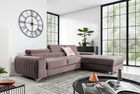 Coltar extensibil dreapta 3 locuri ELTAP, RT-24LO, Grayson, 278x205x92 cm, lemn/poliester, roz