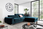 Coltar extensibil dreapta 3 locuri ELTAP, RT-40NU, Grayson, 278x205x92 cm, lemn/poliester, albastru inchis
