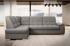 Coltar extensibil stanga 3 locuri ELTAP, LT-04LO, Sado, 272x192x95 cm, lemn/poliester, gri