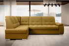 Coltar extensibil stanga 3 locuri ELTAP, LT-45NU, Sado, 272x192x95 cm, lemn/poliester, mustar