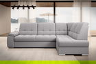 Coltar extensibil dreapta 3 locuri ELTAP, RT-04GO, Sado, 272x192x95 cm, lemn/poliester, gri deschis