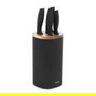 Set 5 cutite + suport B2 Skat Essentials, Homla, inox, negru