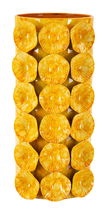 Vaza decorativa Drop, Mauro Ferretti, 16x15x33 cm, fier, galben