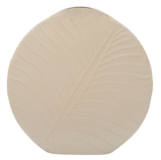 Vaza decorativa Dune, Mauro Ferretti, 41.5x41.5 cm, fier, crem