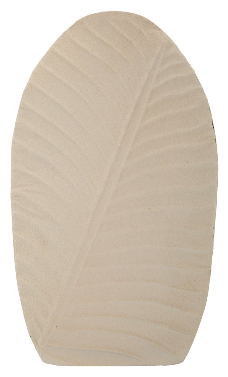Vaza decorativa Dune High, Mauro Ferretti, 26x11x41 cm, fier, crem