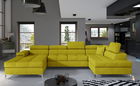 Coltar extensibil dreapta 5 locuri ELTAP, Edr-47, Eduardo, 337x205x88 cm, lemn/poliester, galben