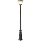 Outsunny Lampadar de Exterior cu Energie Solară cu Senzor PIR Negru | Aosom Romania