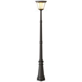 Outsunny Lampadar de Exterior cu Energie Solară cu Senzor PIR Negru | Aosom Romania