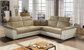 Coltar extensibil 5 locuri ELTAP, Fed-02, Federico, 266x266x102 cm, lemn/poliester, bej/bej deschis