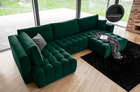Coltar extensibil dreapta 6 locuri ELTAP, RT-35LO, Bonito, 350x175x92 cm, lemn/poliester, verde inchis