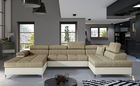 Coltar extensibil dreapta 5 locuri ELTAP, Edr-31, Eduardo, 337x205x88 cm, lemn/poliester, bej/crem
