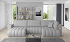 Coltar extensibil stanga 6 locuri ELTAP, LT-04BO, Bonito, 350x175x92 cm, lemn/poliester, gri deschis
