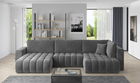 Coltar extensibil stanga 6 locuri ELTAP, LT-06SO, Bonito, 350x175x92 cm, lemn/poliester, gri inchis