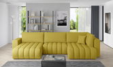 Coltar extensibil stanga 6 locuri ELTAP, LT-45SA, Bonito, 350x175x92 cm, lemn/poliester, galben