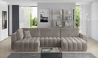 Coltar extensibil dreapta 6 locuri ELTAP, RT-18SO, Bonito, 350x175x92 cm, lemn/poliester, bej inchis