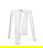 Scaun Sonny, Bizzotto, 34.5x34.5x46.5 cm, polietilena, alb