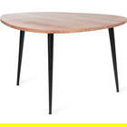 Masuta de cafea Wida, Homla, 75x75x47 cm, MDF/metal, maro/negru