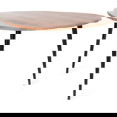 Masuta de cafea Wida, Homla, 75x75x47 cm, MDF/metal, maro/negru
