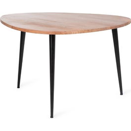 Masuta de cafea Wida, Homla, 75x75x47 cm, MDF/metal, maro/negru