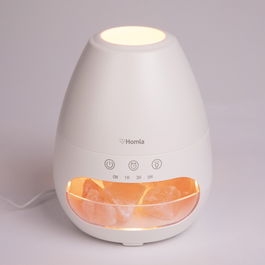 Difuzor electric cu sare de Himalaya, Narave, Homla, 19x16 cm, plastic, alb