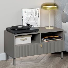 Noptiera MATERA 90, 1 sertar, Gri Piatra, MDF GP vopsit mat