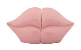 Figurina /sculptura decorativa Bocca Charms, Mauro Ferretti, 27x9x13 cm, polirasina, roz
