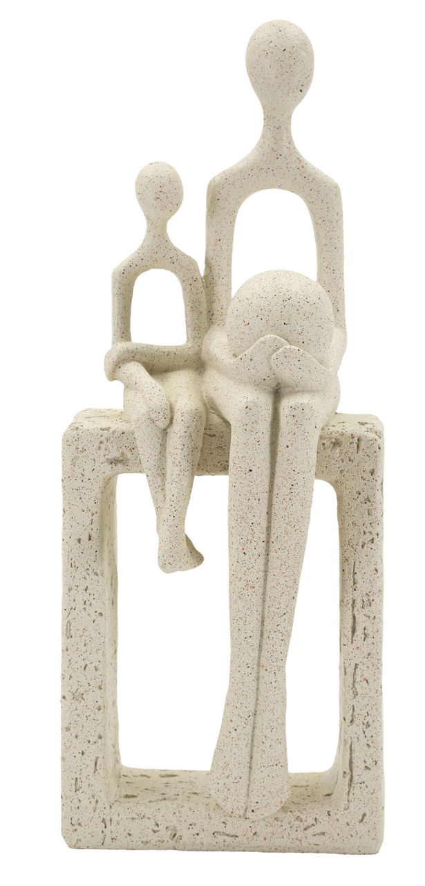Figurina /sculptura decorativa Stons Maternity, Mauro Ferretti, 10x7.5x26 cm, polirasina, crem