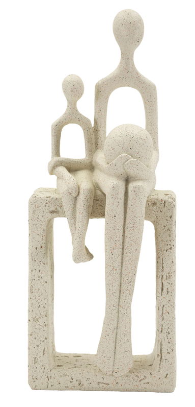 Figurina /sculptura decorativa Stons Maternity, Mauro Ferretti, 10x7.5x26 cm, polirasina, crem