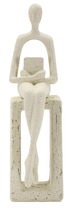 Figurina /sculptura decorativa Stons Single, Mauro Ferretti, 8.5x6.5x24 cm, polirasina, crem