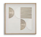 Tablou decorativ Abstract -B, Mauro Ferretti, 60x60 cm, canvas/lemn de pin/plastic, multicolor