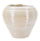 Vaza decorativa Perly Round, Mauro Ferretti, 27x24 cm, ceramica, perla