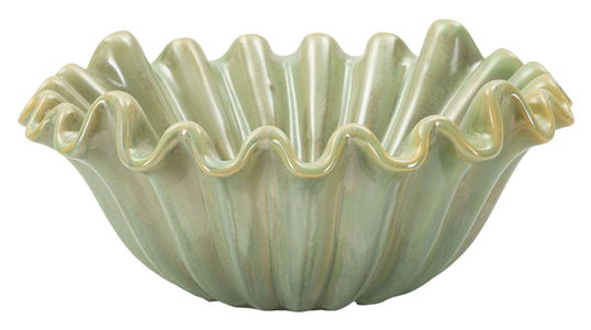 Vas decorativ Venice, Mauro Ferretti, 33x14.5 cm, ceramica, verde
